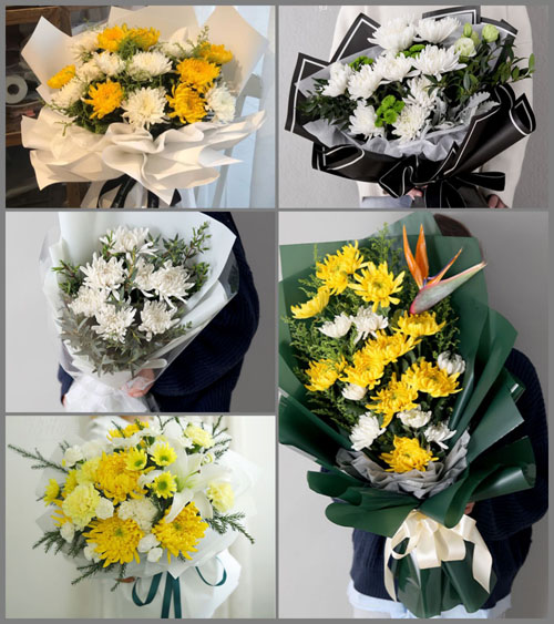 广东梅州市五华县横陂镇双联村白事花束代送